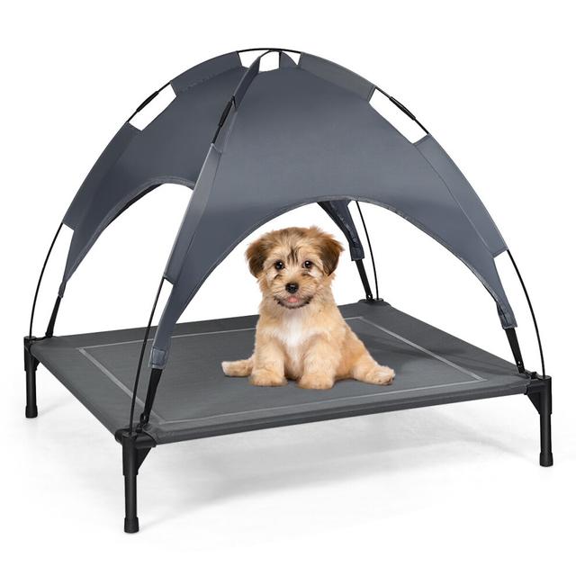 Large Raised Dog Bed Puppy Pet Cot Elevated Tent Removeable Canopy