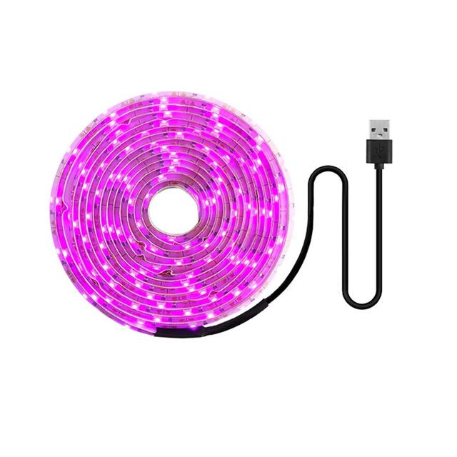 LED Grow Light Full Spectrum 5V USB Grow Light Strip 2835 LED Phyto for Plants Greenhouse Growing 100cm
