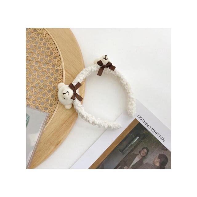 Girls Headband Soft Plush Warm Hairband Lovely Rabbit Ears Animal Cartoon Turban Winter Hair Accessories