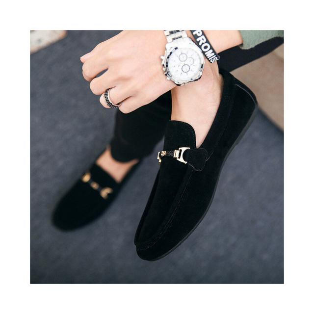 (Black-11) Men Loafers Shoes Summer Peas Driving Shoes Men Sneakers Flat Man Walking Footwear Big Size 38-46 Men's Casual Shoes