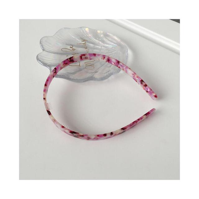 Women Non-slip Brown Leopard Print Headband Casual Plastic Headband Head Hoop Hair Band Girls Hair Accessories