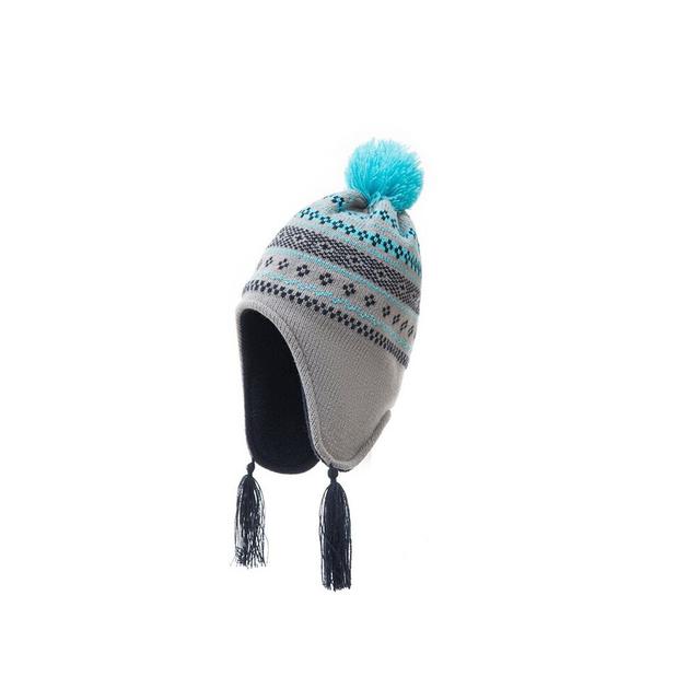 Kids Winter Hat Baby Knitted Beanies Pompon Ball Hats Tassel Ear Protection Caps Child Crochet Printing Cap Bonnets for Boy Girl