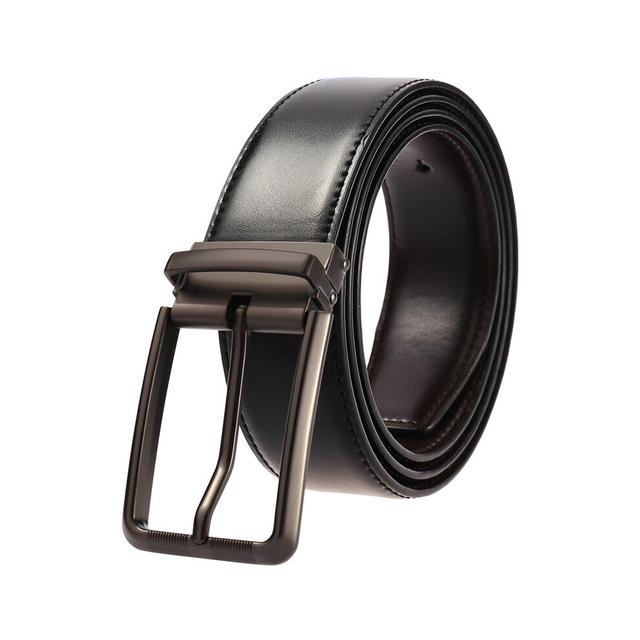 Natural cowhide men's belt with hard metal buckle leather belts for men casual business belt B5204