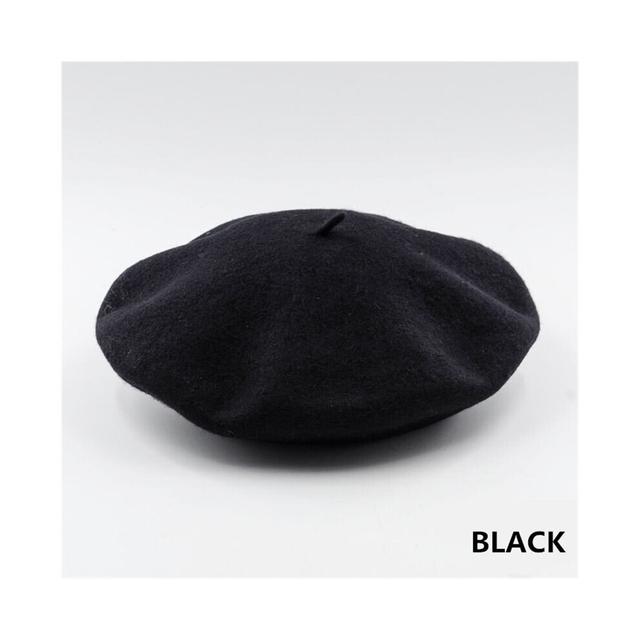 Vintage French Style Plain Beret Cap Beanie Hat Women Girl French Artist Warm Wool Winter Beanie Hat Cap Vintage Plain Berets