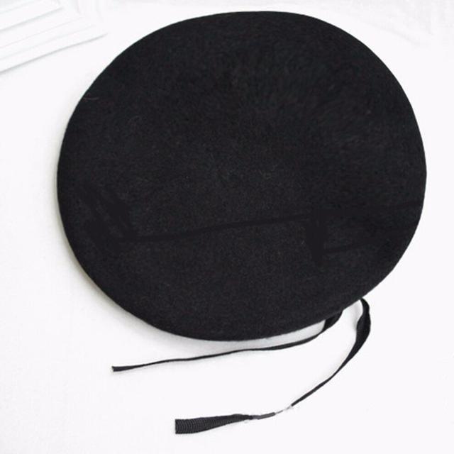 autumn and winter men's and women's outdoor breathable pure wool beret