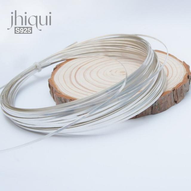 (S999 Silver-width0.7 thick0.3mm) Solid S999 Pure Silver Flat Wire for DIY Fine Jewelry Making Jewelry Finding