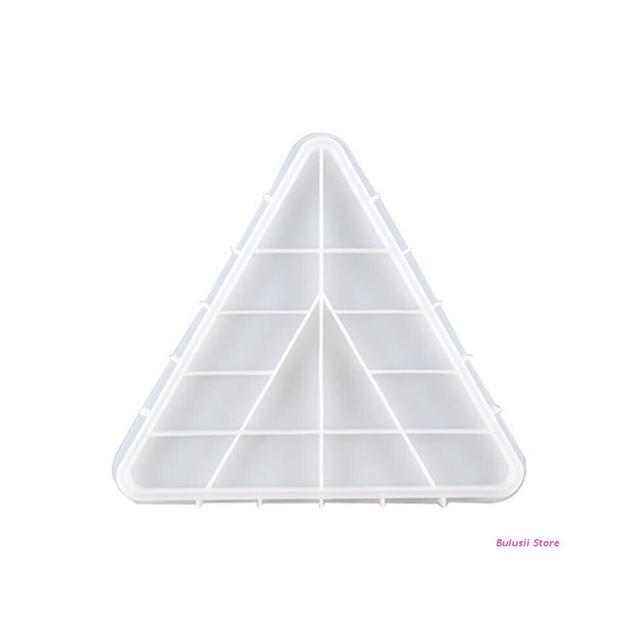 Multi-purpose Triangle Platter Epoxy Resin Mold Fruit Nut Storage Tray Silicone Mould DIY Crafts Home Decorations Mold