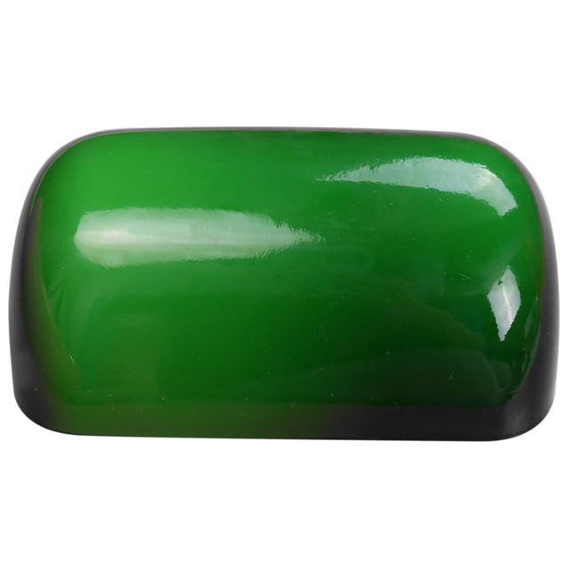 Green GLASS BANKER LAMP COVER/Bankers Lamp Glass Shade lampshade
