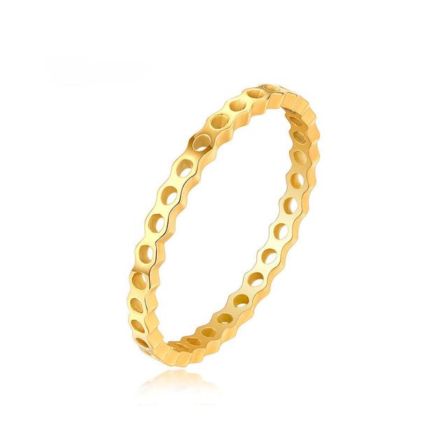 Hot Selling Woman Hollow Out Honeycomb Shape Rose Europe Rings