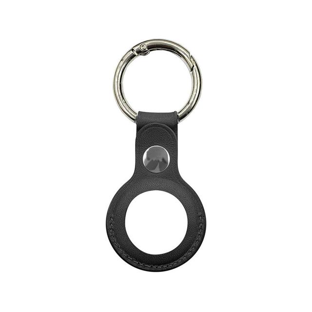 For Airtags Hanging Buckle Anti-lost Protective Cover PU Leather Holder with Key Chain Easy Attach to Key SCI88
