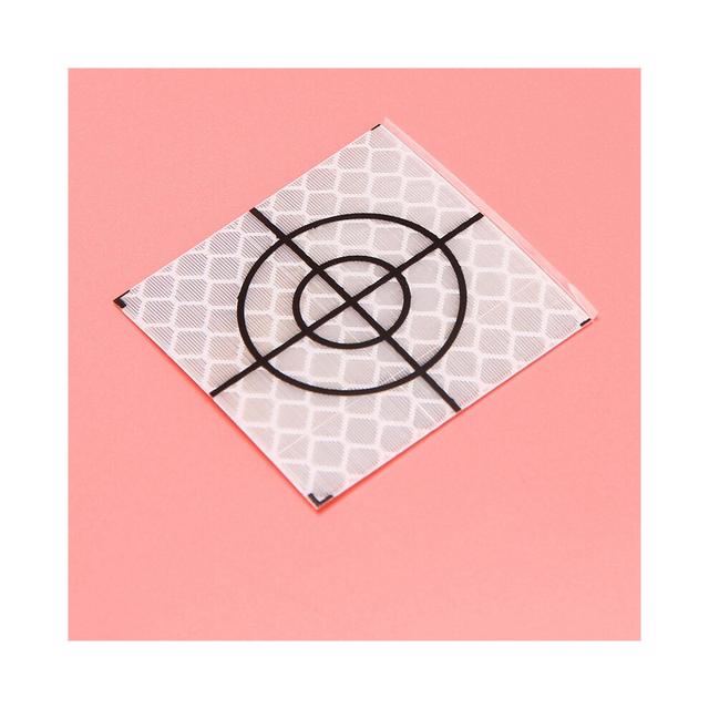 300Pcs Prism Measurement Reflector Sheet Reflective Tape Target Total Station Tunnel Survey 40X40mm
