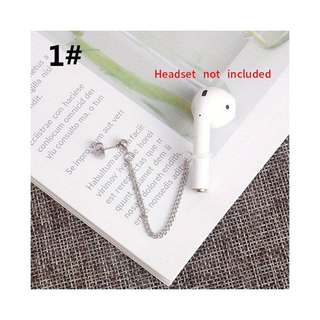1pc Mens Headphones Anti lost Chain Headphones Stars No Ear Piercing Ear Bone Clip Unisex Earrings