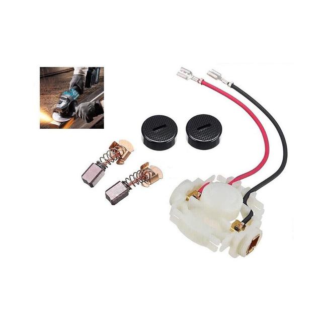 Genuine Makita BGA450 BGA452 DGA452 Brush Holder & CB430 Carbon Brushes & Caps