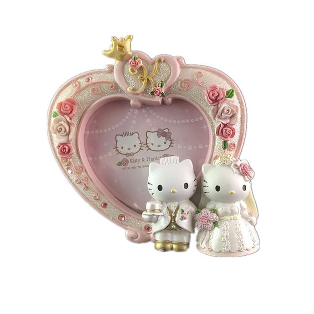 Cartoon kitty Picture Frame European Style Resin Flower Photo Frame Oval Rectangle Shape Frames for Wedding Home Decor
