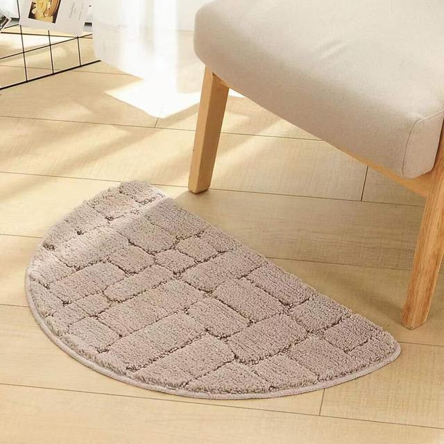 Household Dust Removal Door Entrance Mat Anti-slip Semi-Round Carpets Welcome Door Mat Bathroom Front Outdoor Patio Area Rugs