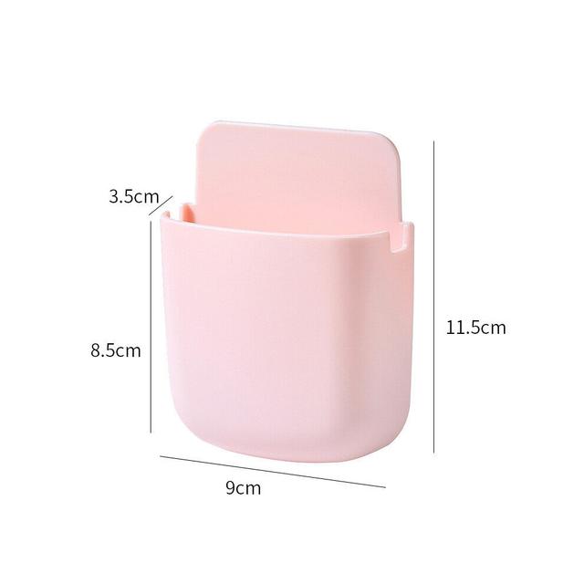 Wall-mounted Mobile Phone Charging Box Remote Storage Box Cartoon Bedside Phone Hanger Decoration Wall Holder for Stationery