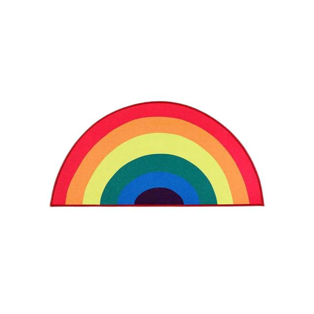 Rugs for Bedroom Home Decor Nordic Style Cartoon Rainbow Rug Mat Entrance Doormat Living Room Foot Mats Non-Slip