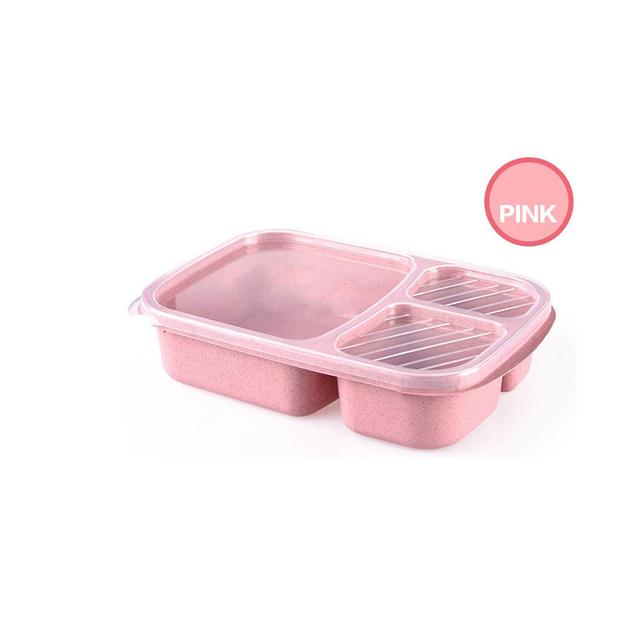 1pc Lunch Box For Office Workers Square Divided Microwave Oven Bento Box Rectangle Microwave Safe Leakproof Food Container For Students Boys Girls And