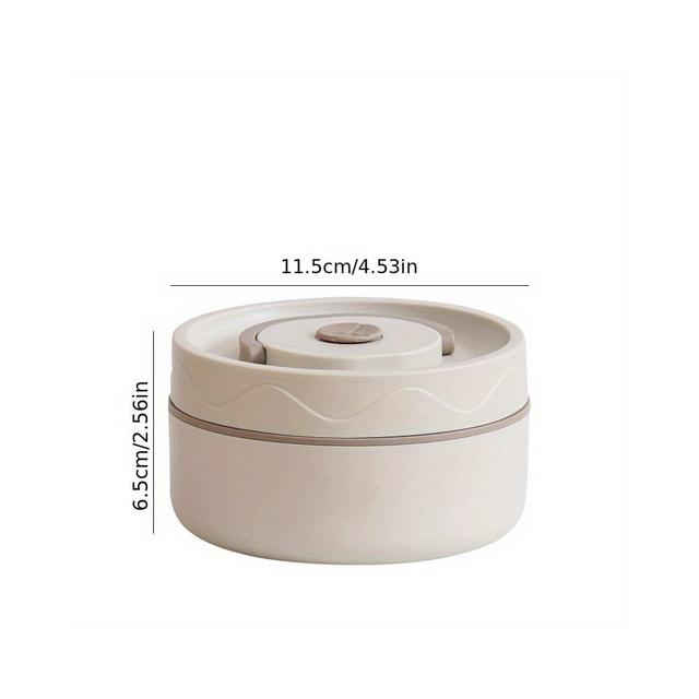 1pc Portable Insulated Lunch Container Thermal Lunch Box Bento Box Insulated Food Container With Handle Stackable Stainless Steel Food Container Kitch