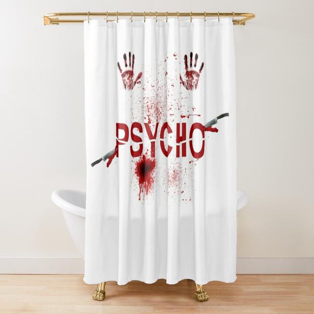 Shower Curtains Psycho Shower Alfred Hitchcock for Bathroom Decor 72x72 inches