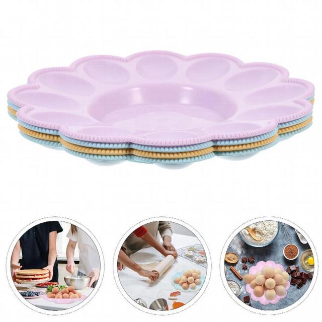 Egg Tray Holder Deviled Plate Storage Container Serving Refrigerator Box Dish Platter Carrier Organizerplasticdisplay Stackable
