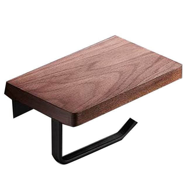 Tissue Storage Rack Kitchen Roll Paper Holder Bathroom Toilet Paper Holder Wooden Storage Rack Bathroom Accessories A