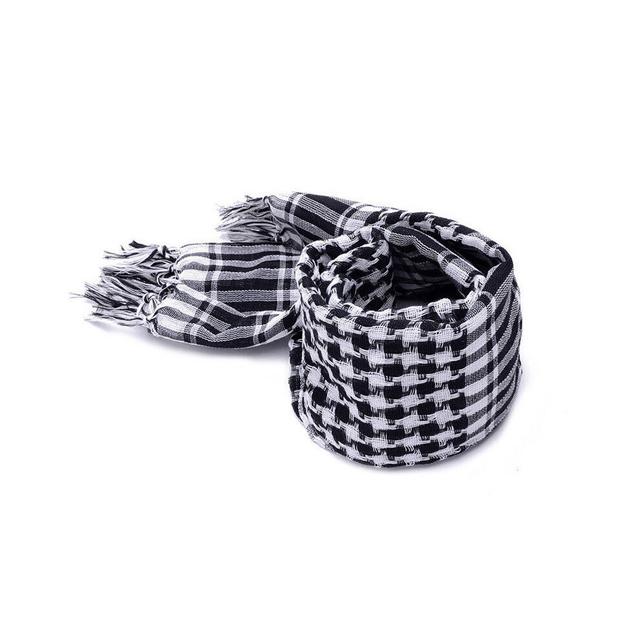 Plaid Scarfs Men Lightweight Square Outdoor Shawl Military Arab Tactical Desert Army Shemagh KeffIyeh Arafat Blanket Scarf