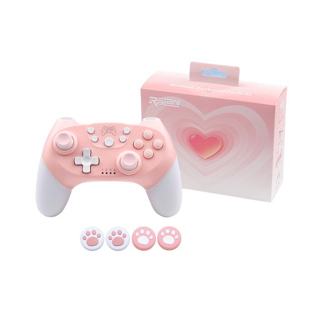 (pink) Wireless Game Controller for Switch Pro Lite Oled Console Gamepad Joystick