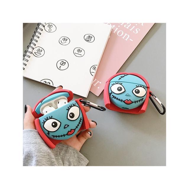 (????+??, Airpods pro) Spoof Luminous Skull for AirPods Pro Apple Bluetooth Wireless Earphone Case 2/3 Anti-Drop Shell