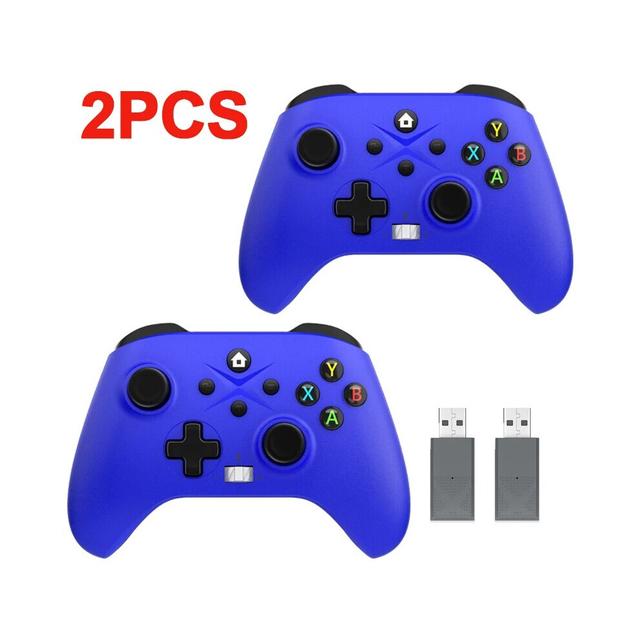 (2PC Blue) 2.4G Wireless For Xbox One Series S/ X Controller Support PC Windows Add