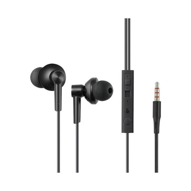 In Ear Computer Phone Subwoofer Earphones Music Headphones Black Wired Earphones