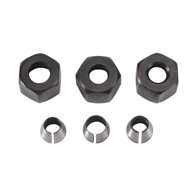 3 Pcs Router Collet Set Chuck Heads Adapter for Drills Engraving Trimming Carving Machine Electric Router Milling Cutter