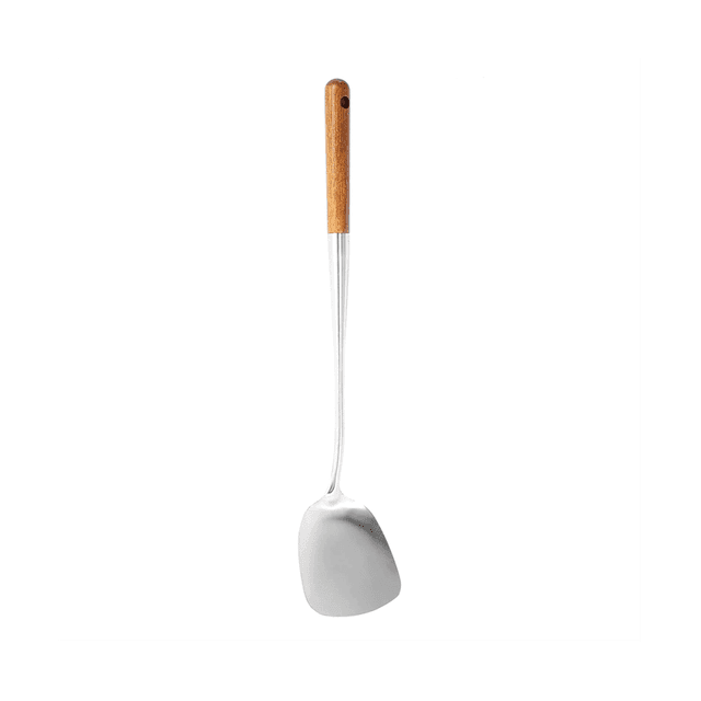 Wok Spatula, 17Inches Spatula for Wok, Stainless Steel Wok Spatula