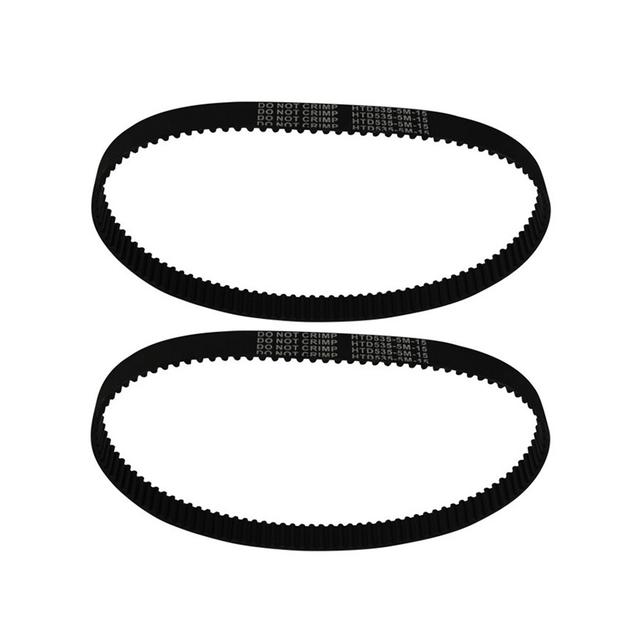 2Pcs Driving Belt Band Accessory Drive Timing Belt HTD 535 5M 15 535-5M-15 for E-Scooter Electric Bike Replacement Belt