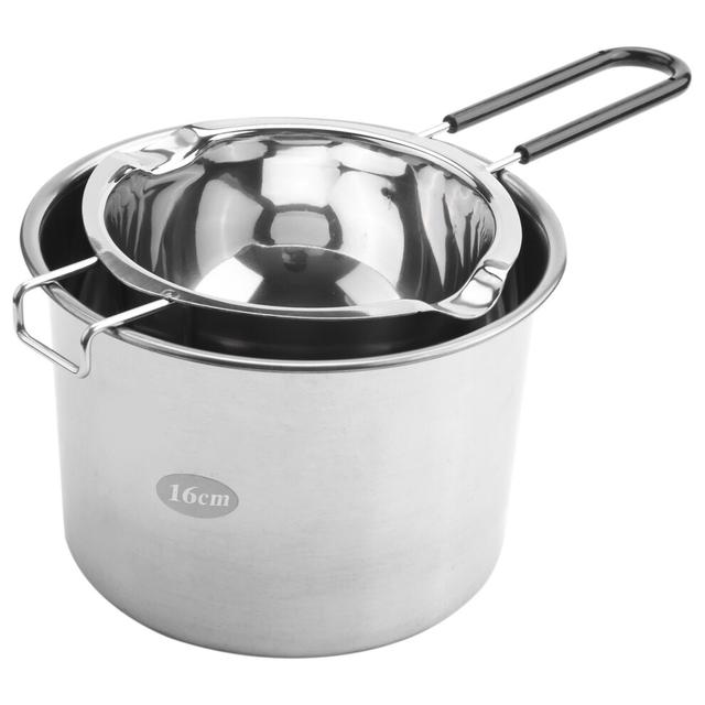 2-Pack Stainless Steel Double Boiler, Heat- Handle