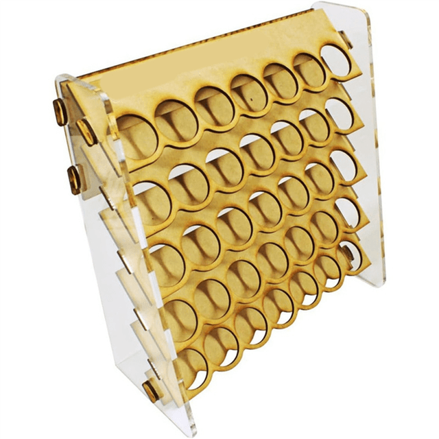 Craft Paint Storage Modular Wooden for 35 Bottles Miniature Stands