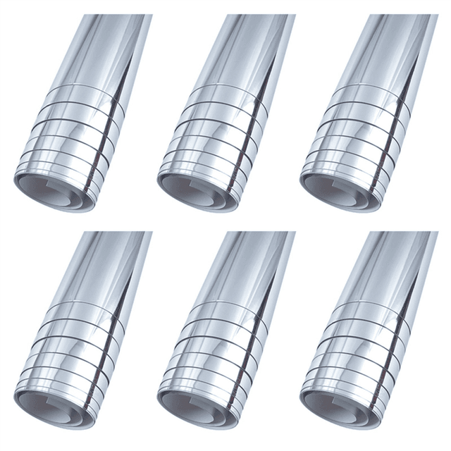 6X Mirror Wall Sticker Rectangle Self Adhesive High Quality Furniture Films Mirror Foil 50X50cm