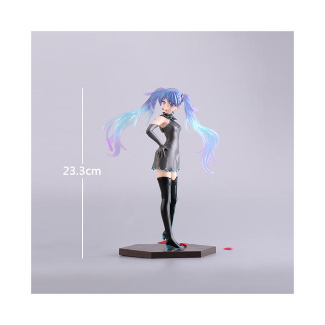 (23cm Opp Bag) 2022 New Anime Hatsune Miku Cute Kawaii Virtual Singer Miku Manga Statue Figurines Pvc Action Figure