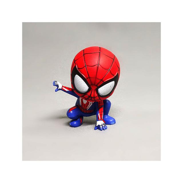 (Spiderman) Avengers Spider Man Cute Action Figure Posture Anime Decoration Collection Figurine Toy Model Ornaments