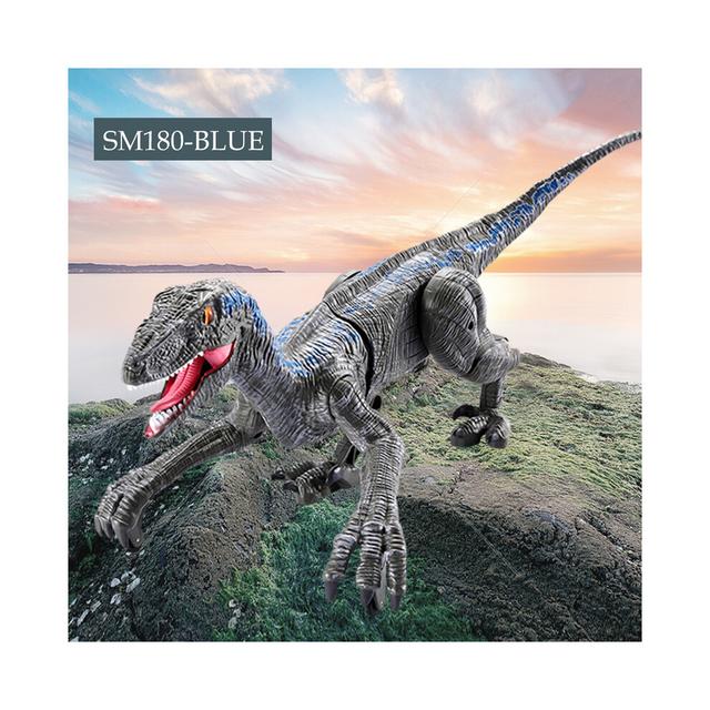 (SM180) Remote Control Dinosaur Toys, Walking Dino with Light and Sound Velociraptor Tyrannosaurus Rex Spinosaurus