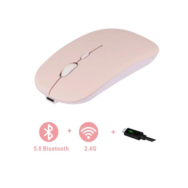 (Only 1 mouse) Rechargeable Bluetooth Mouse Wireless Dual Mode 5.2  Silent Computer  gaming  Ergonomic Mouse 2.4 USB