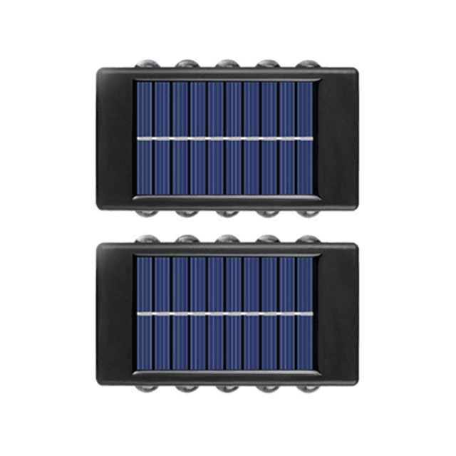 10 LED Solar Wall Lamp Outdoor Waterproof Up&Down Luminous Lighting