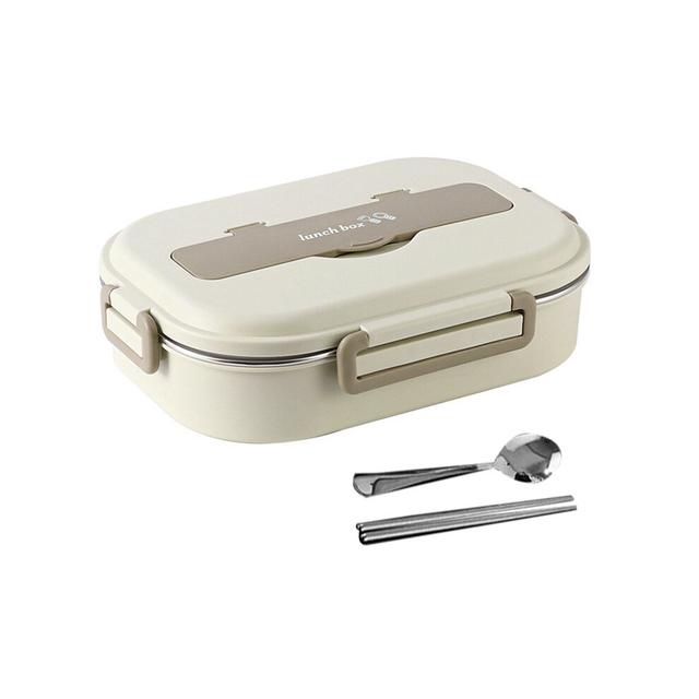 Portable Lunch Box Insulated Lunchbox Office Worker Students Stainless Steel Sealed Bento Microwave Heating