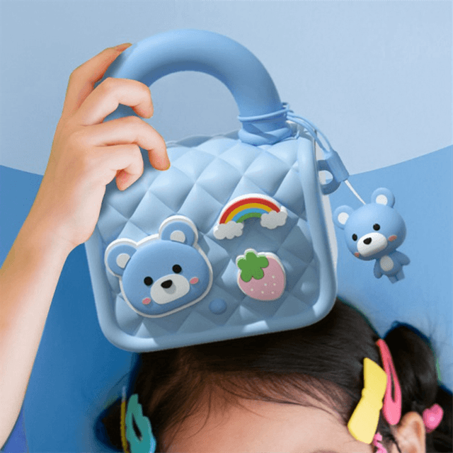 Camera Bag Multifunctional Children'S Camera Bag Portable Cute Handheld Coin Purse Camera Accessories,Yellow