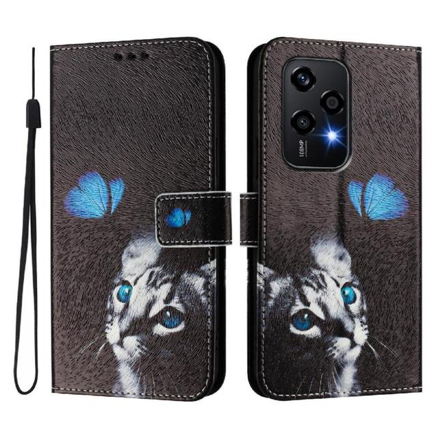(ohter) Case for Honor 200 Lite 5g Wallet Cover Flip Pu Leather Card Holder Pattern with Credit Slot