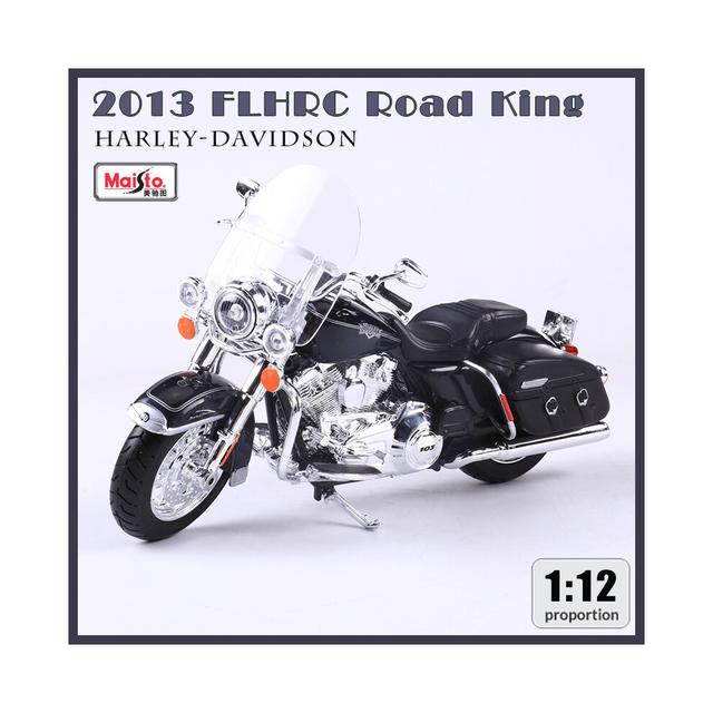 1:12 Harley-Davidson 2013 FLHRC Road King Classic Simulation Alloy Motorcycle Model Toy Car Collectable
