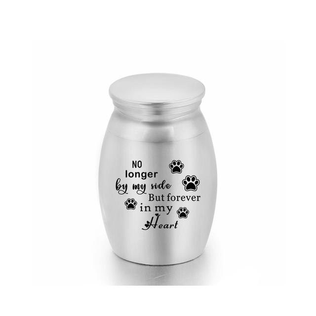 (white-e) (white-e) Engraved Small Souvenir Human Ashes for Pets Dog Cremation