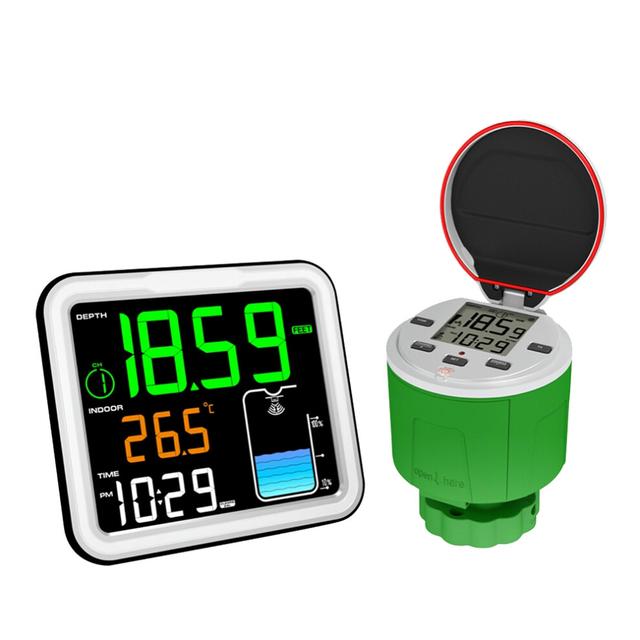 Ultrasonic Level Gauge Wireless LCD Display IP68 Water EU Plug