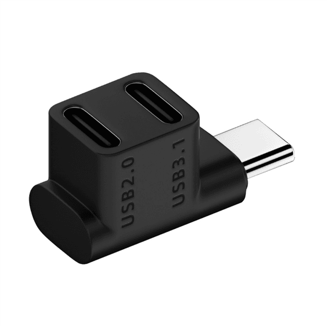 USB 3.1 Type C Male to Female 1 to 2 Adapter for Steam Deck Rog Ally
