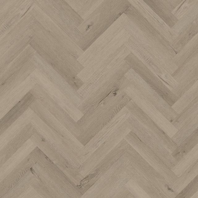 (3.345mÂ² / Pack, Elba Oak) PalEs Wood Effect Herringbone Glue Down Luxury Vinyl Tile(LVT)